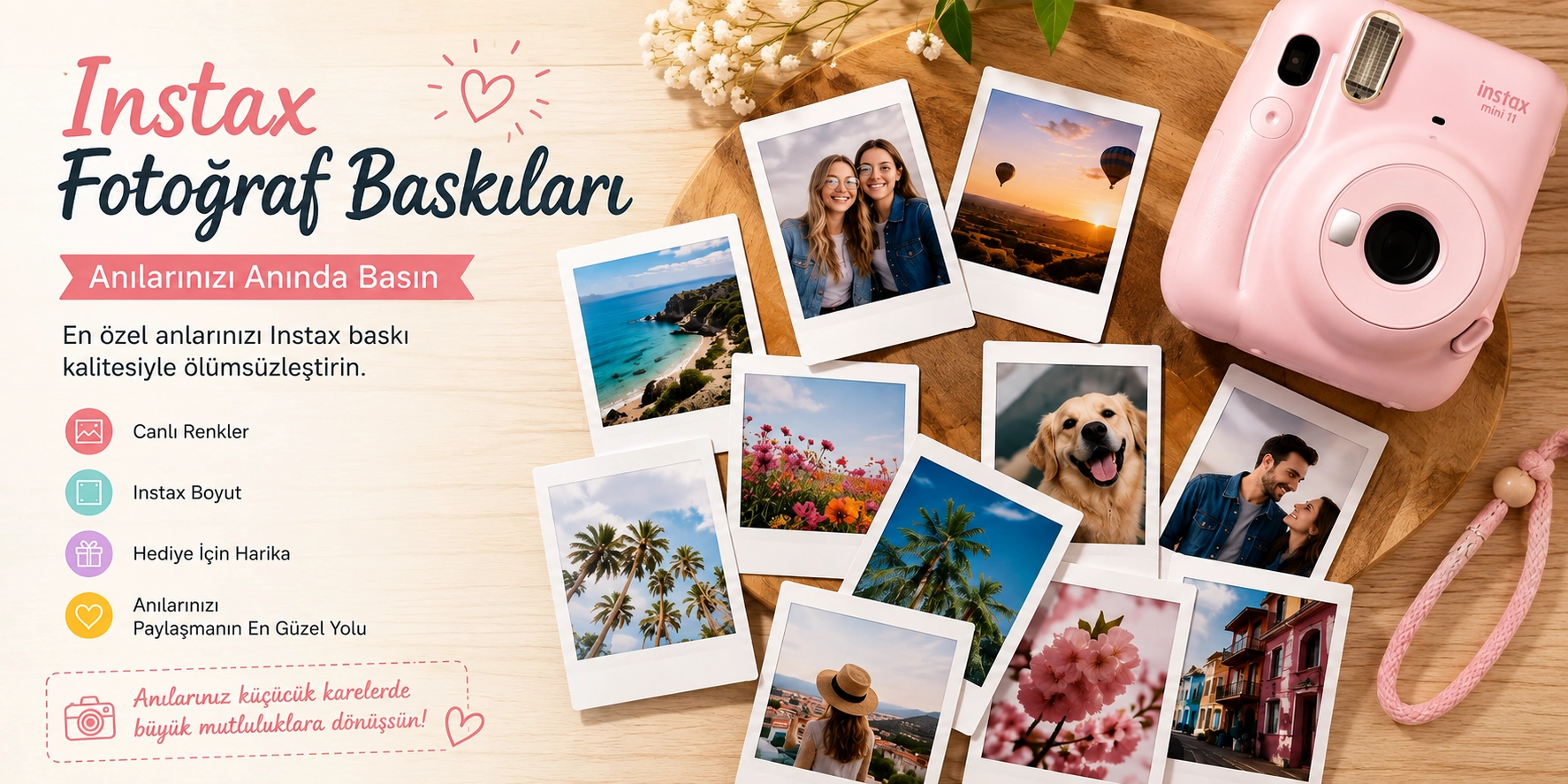 Instax Fotoğraf Baskıları Nerelerde Kullanılır?