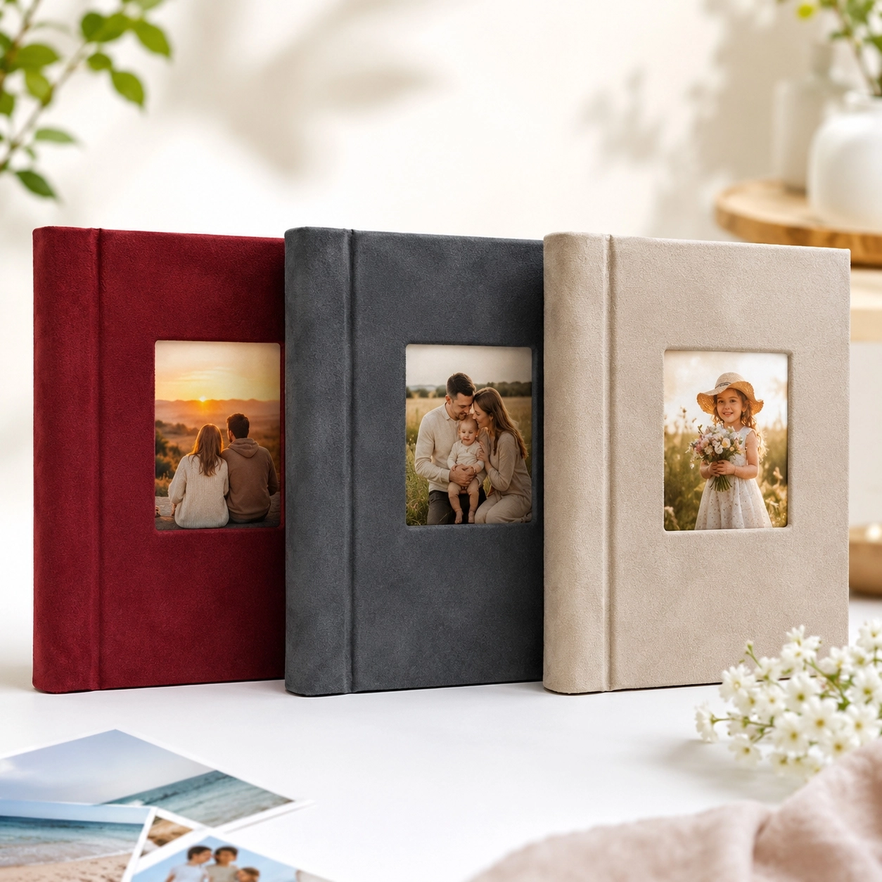 Yapışkanlı Süet Fotoğraf Albümü 15 Yaprak - 18x23cm