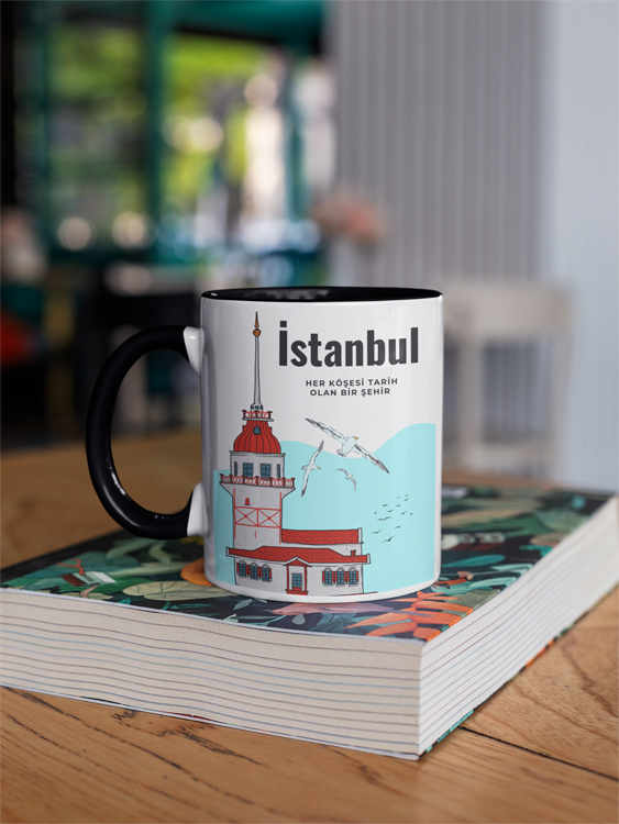 Kulpları ve içleri renkli kupalar
