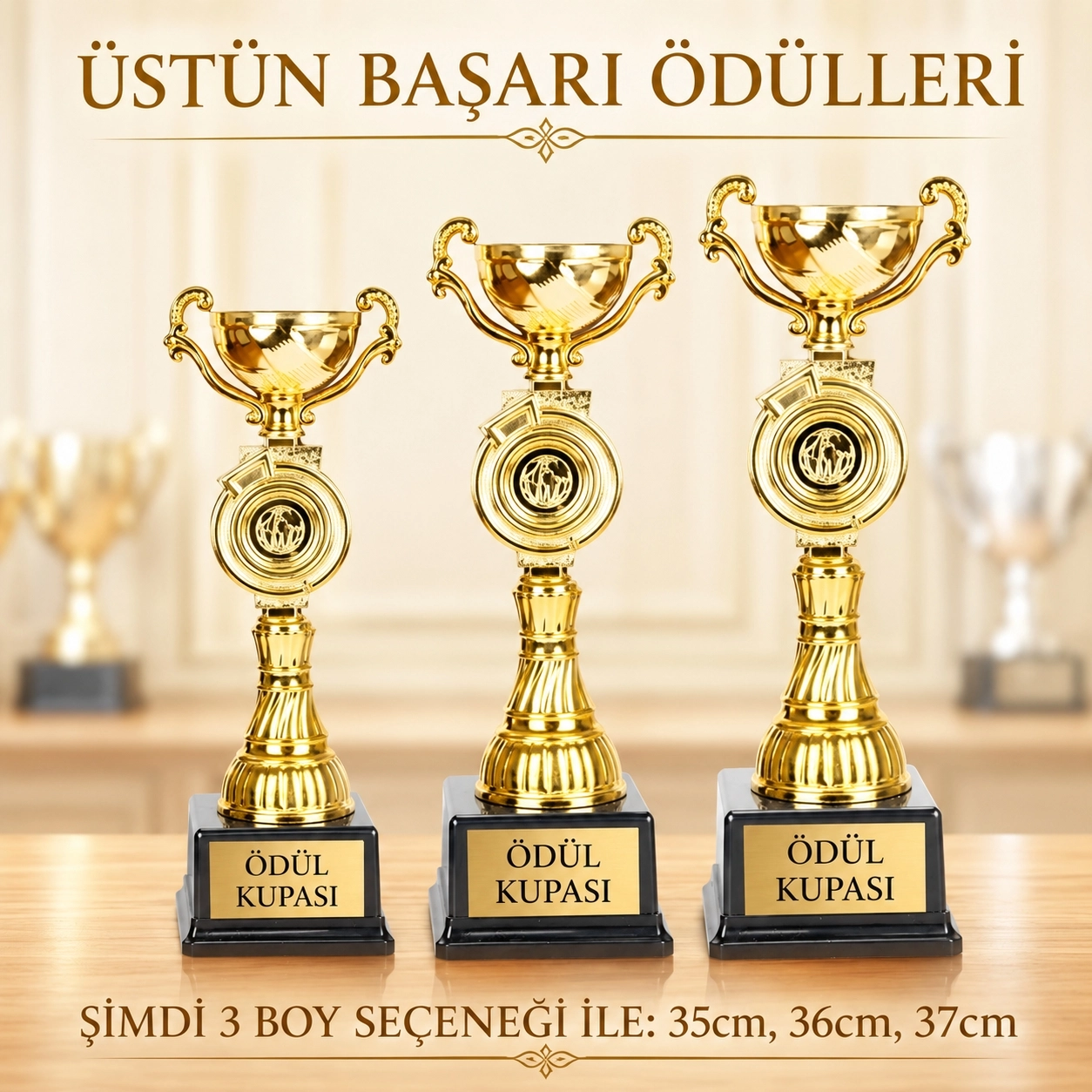  Ödül Kupası 35/36/37 cm 