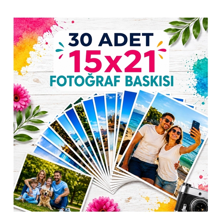30 adet Fotoğraf baskı 15x21