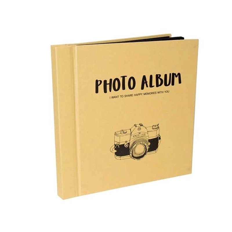 18 Yaprak Yapışkanlı Fotoğraf Makinesi Temalı Albüm - 24x24cm