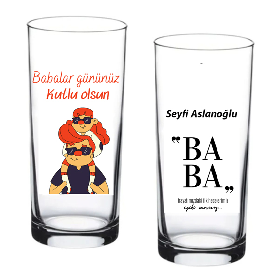 Babam’a Meyve Suyu veya Rakı Bardağı (1 adet)