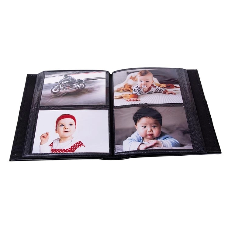 Deri Fotoğraf Albümü 200’lük 10x15 cm Siyah-kahverengi