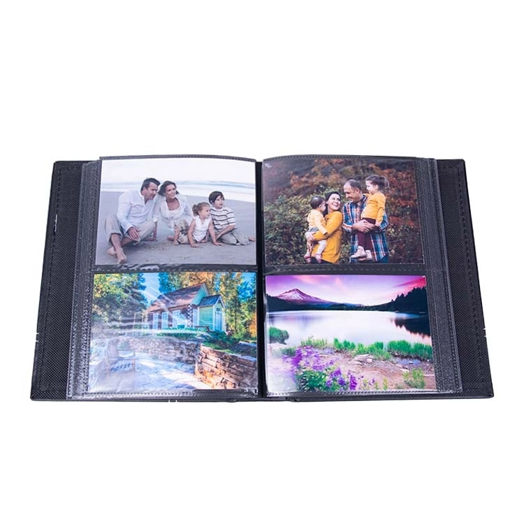 Deri Fotoğraf Albümü 200’lük 10x15 cm Siyah-kahverengi