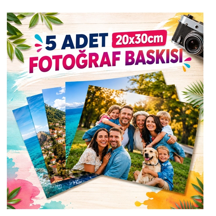 5 adet Fotoğraf baskı 20x30