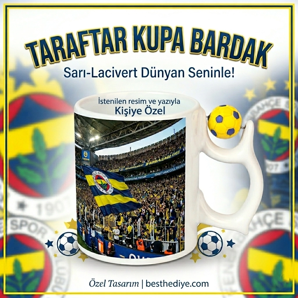 Futbol Toplu Kupa Sarı Lacivert FB