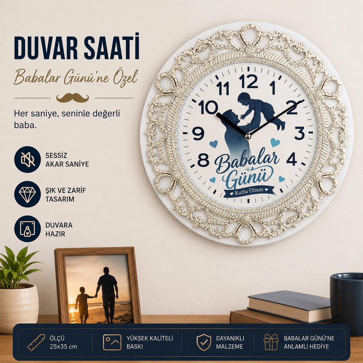 Dekoratif duvar saatleri