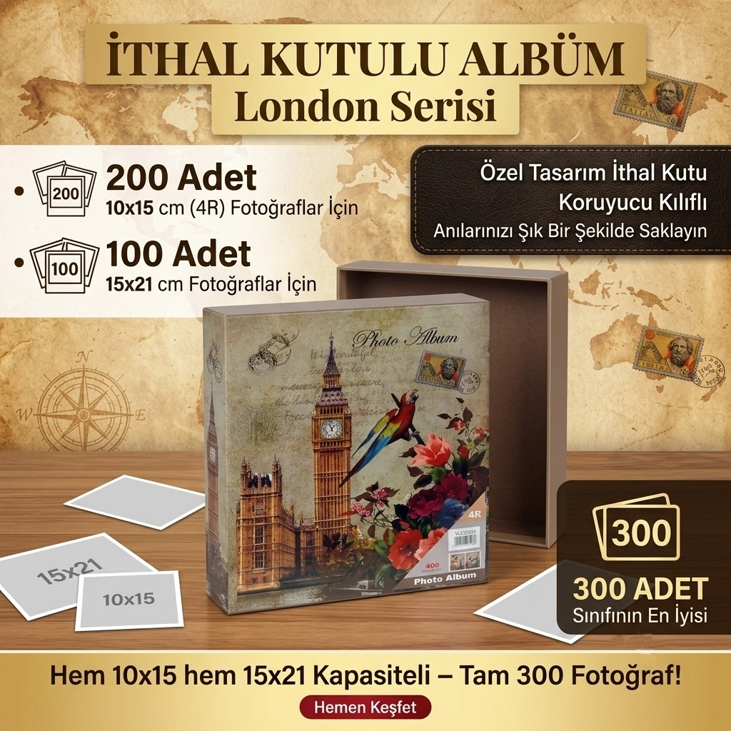 Albüm 10x15/15x21 Kutulu Ofset 300 lük