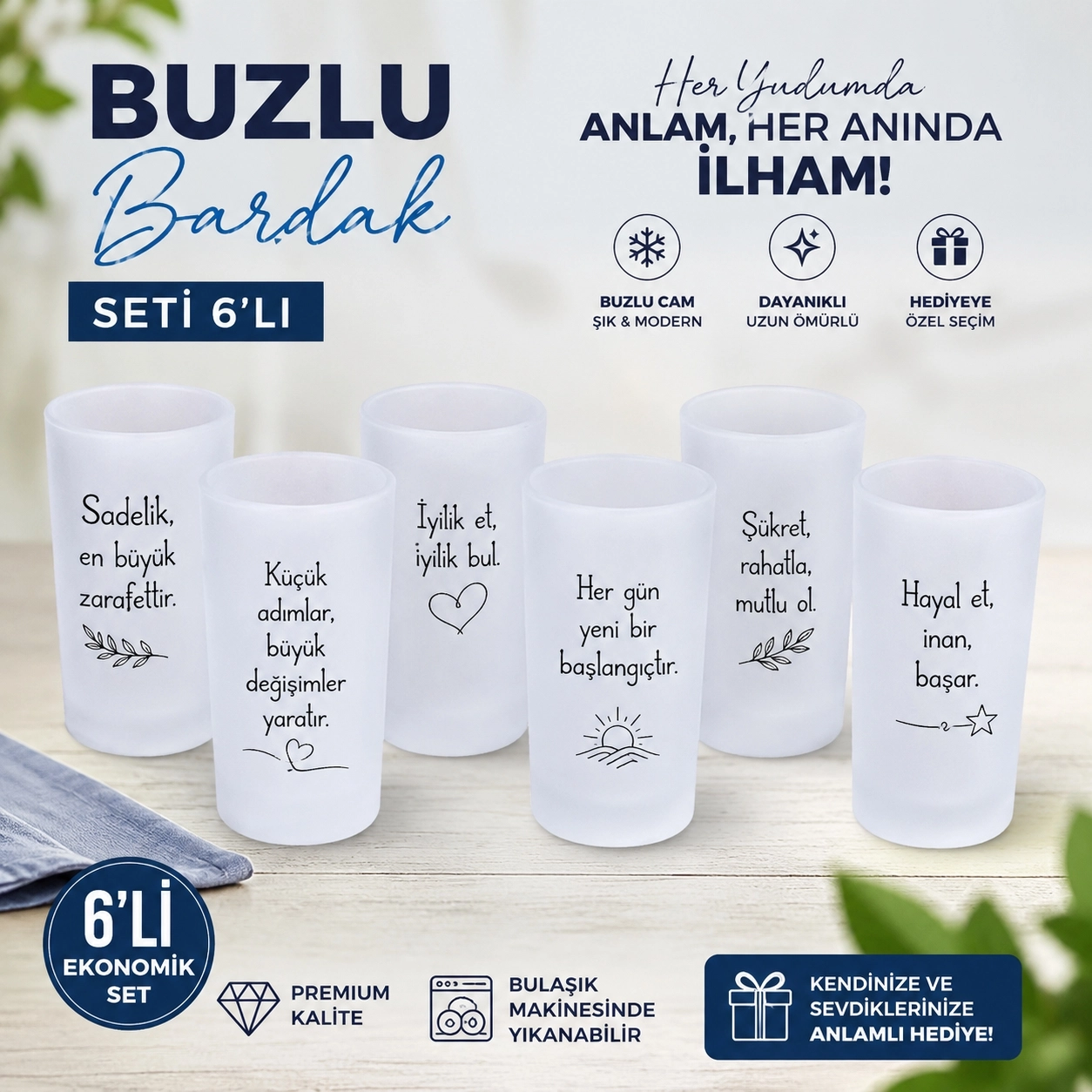  Rakı Bardağı - 6 Adet