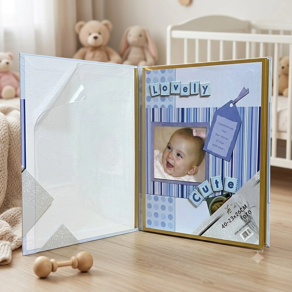 Yapışkanlı manyetik yapraklı çocuk albümü
