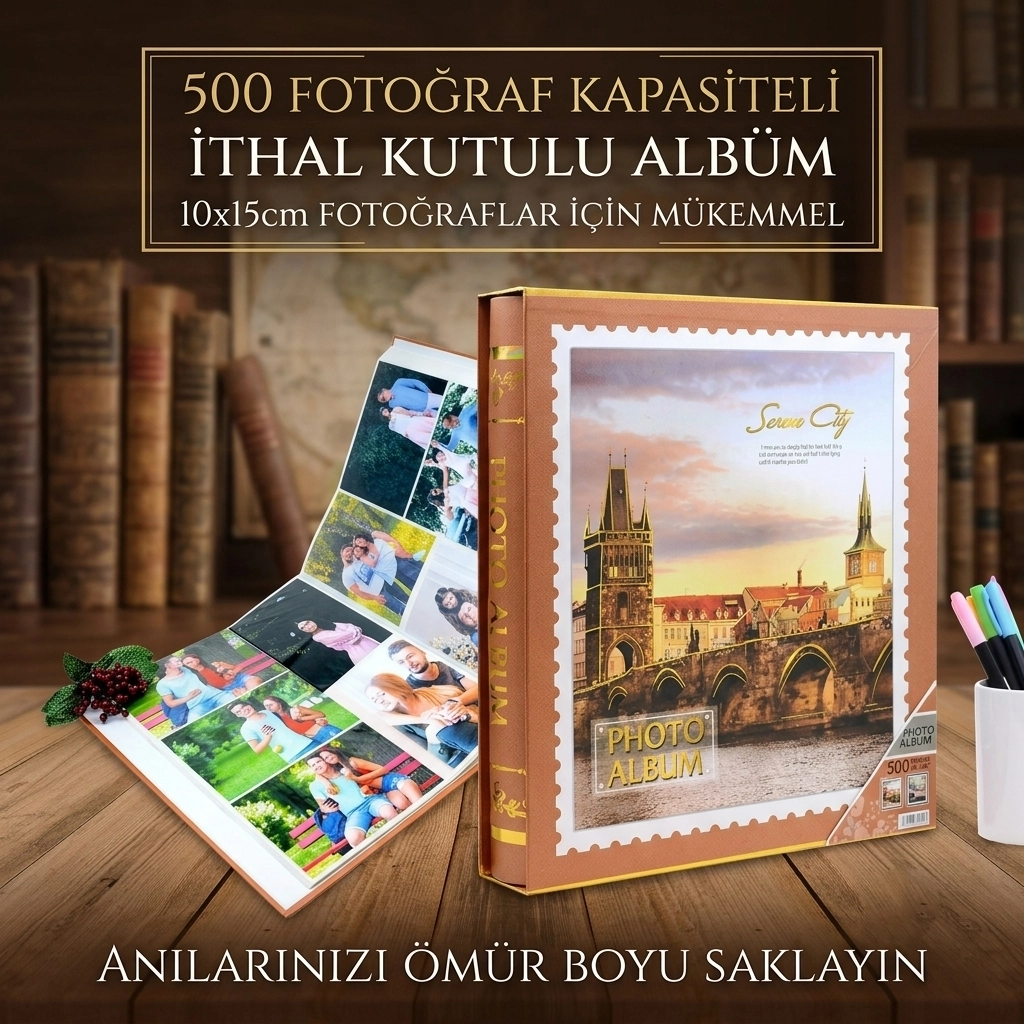 500’lük Kutulu Fotoğraf Albümü - 10x15cm