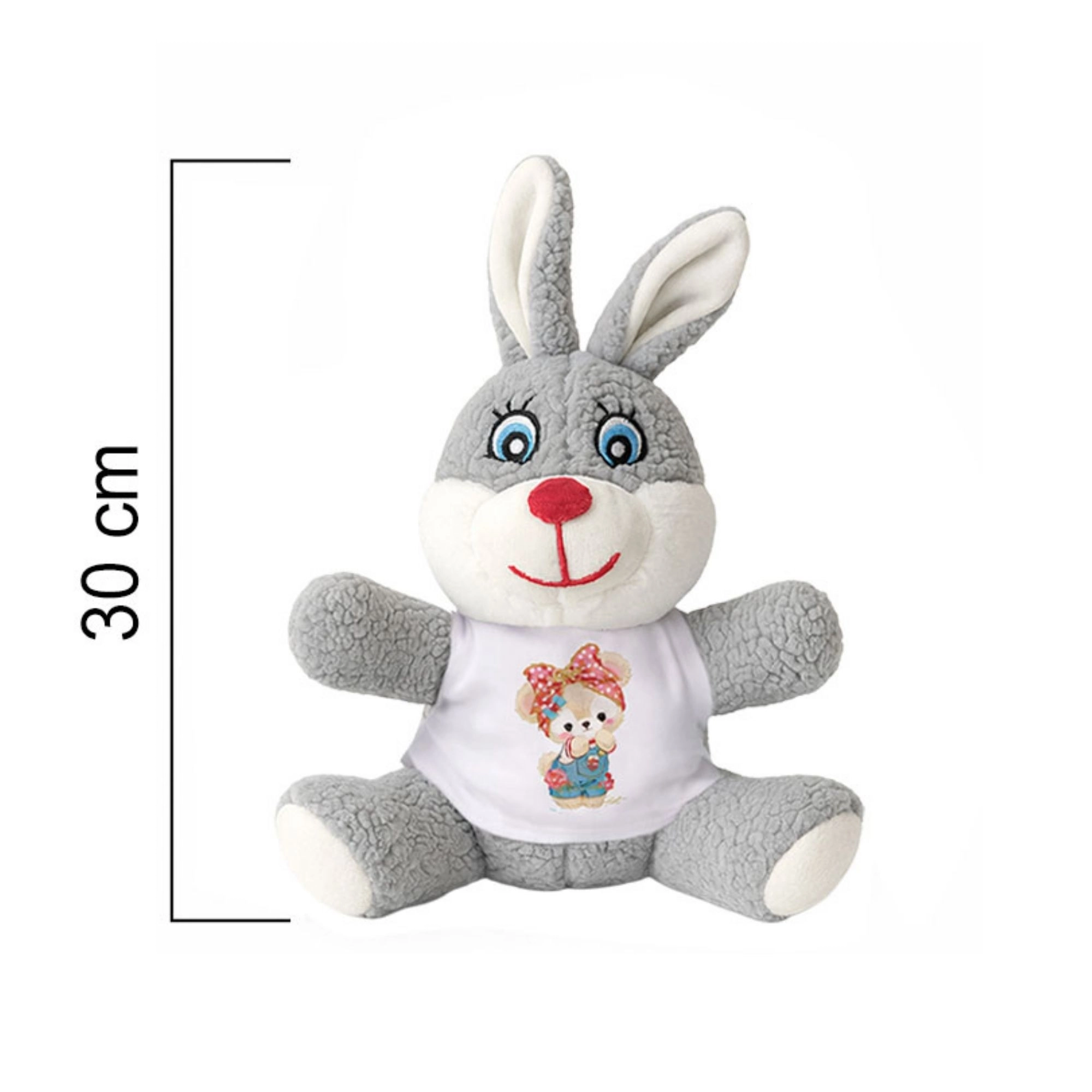 Pelüş Tavşan Oyuncak +tişört istenilen yazıyla