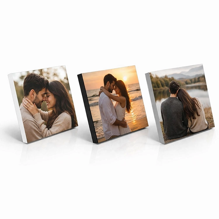 Ahşap Çek Yapıştır Fotoğraf Çerçevesi - 20x20cm-2 adet