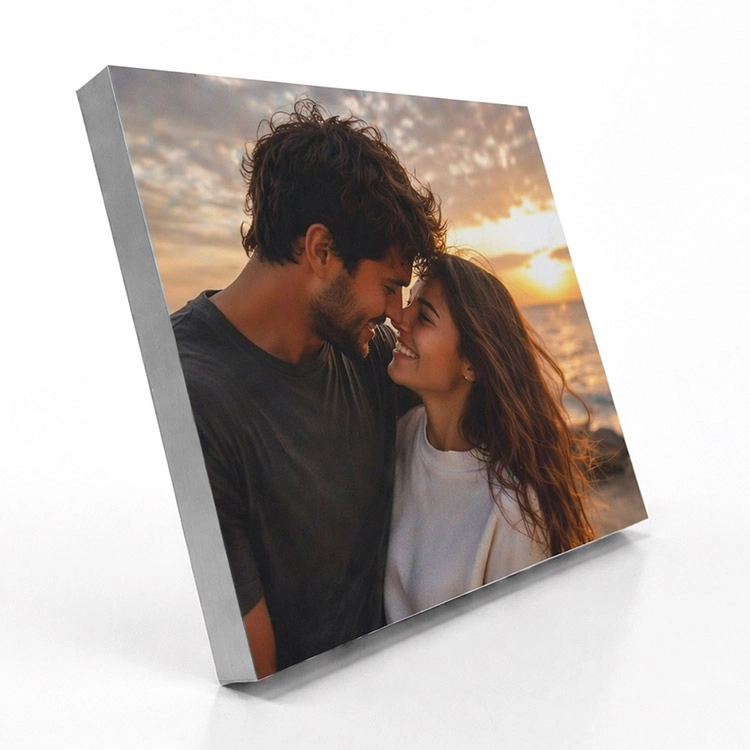 Ahşap Çek Yapıştır Gümüş Fotoğraf Çerçevesi - 20x25cm-2 adet
