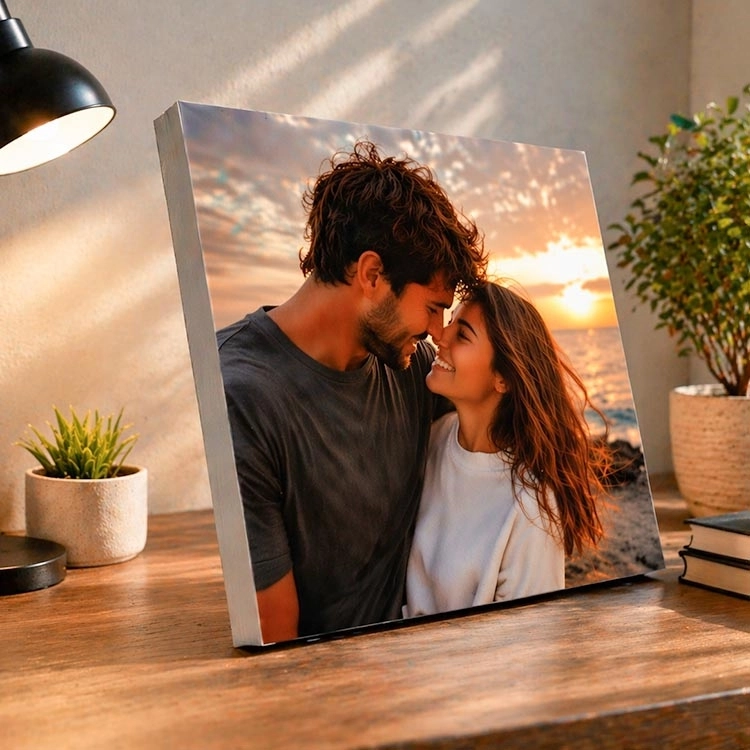 Ahşap Çek Yapıştır Gümüş Fotoğraf Çerçevesi - 20x25cm-2 adet