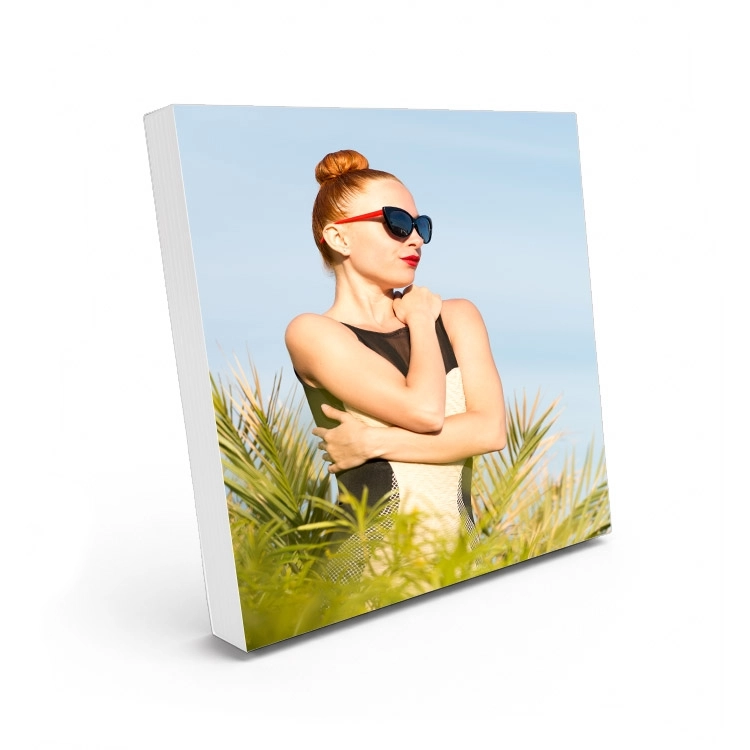 Ahşap Çek Yapıştır Yeni Nesil Fotoğraf Çerçevesi - 13x13cm