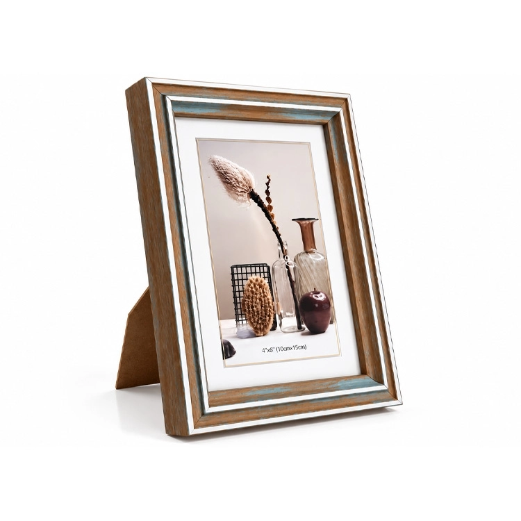 Ahşap Modern Antrasit Fotoğraf Çerçevesi - 10x15cm