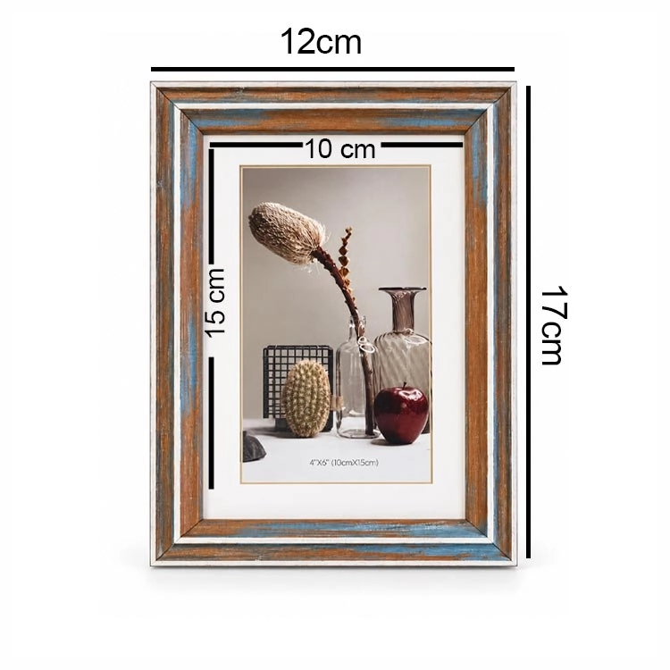 Ahşap Modern Antrasit Fotoğraf Çerçevesi - 10x15cm
