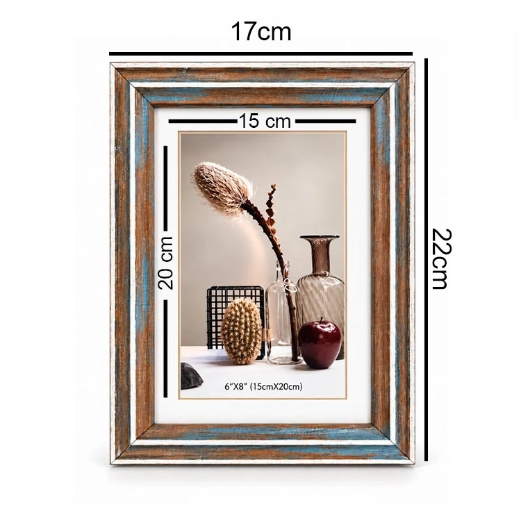 Ahşap Eskitme Fotoğraf Çerçevesi - 15x20cm