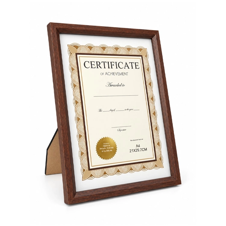Ahşap Klasik A4 Diploma ve Sertifika Çerçevesi - 21x29.7cm