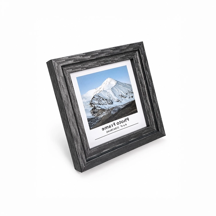 Ahşap Modern Antrasit Mini Fotoğraf Çerçeve - 10x10cm