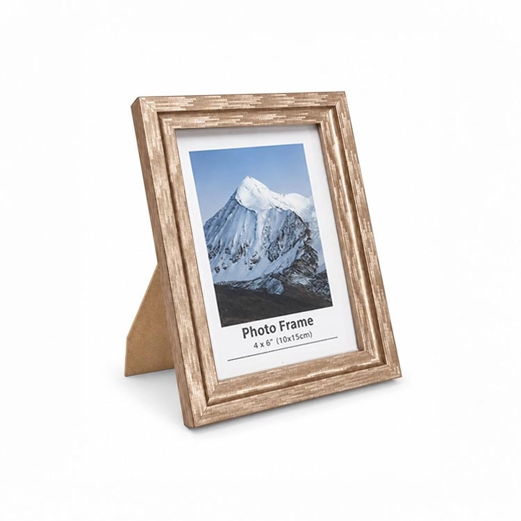 Ahşap Modern Bronz Gold Mini Fotoğraf Çerçevesi - 10x15cm