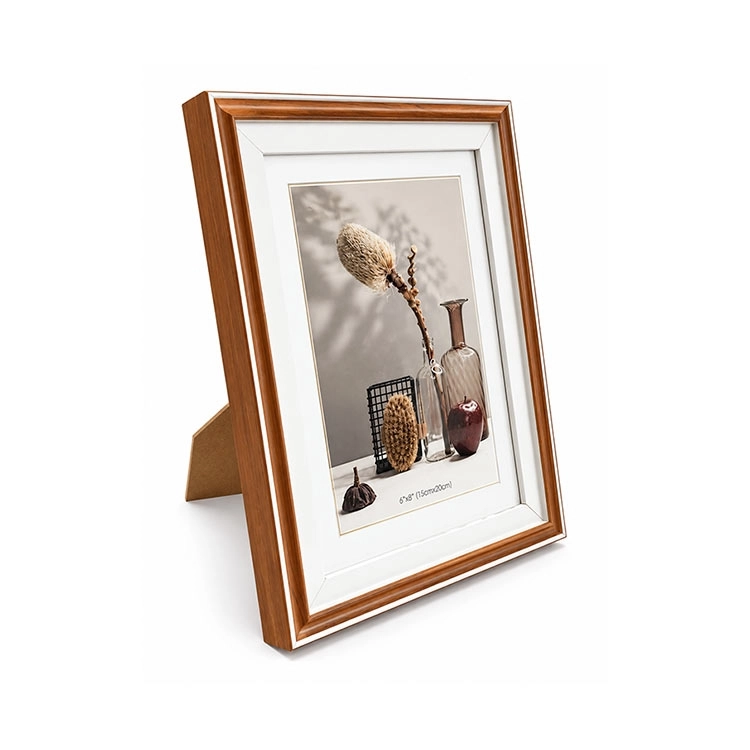 Ahşap Paspartulu Ceviz Rengi Fotoğraf Çerçevesi - 15x21