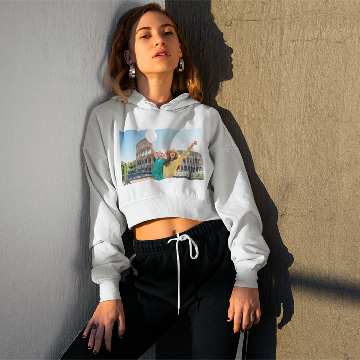 Cepli Kapşonlu Pamuk Polyester Unisex Sweatshirt - Yetişkin