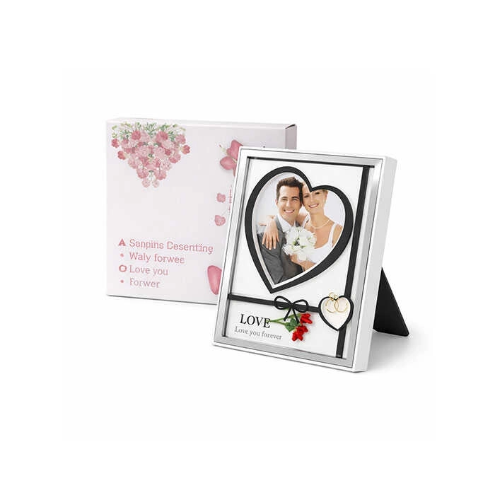 Dekoratif Işıklı Aşk Fotoğraf Çerçevesi 25x20