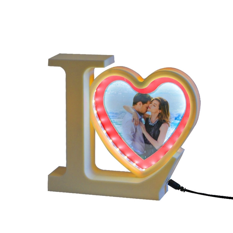 Dekoratif Kalpli Love Sihirli Ayna - Led Işıklı Çerçeve