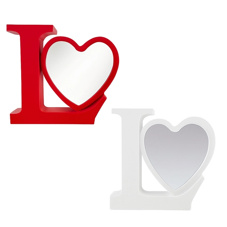 Dekoratif Kalpli Love Sihirli Ayna - Led Işıklı Çerçeve