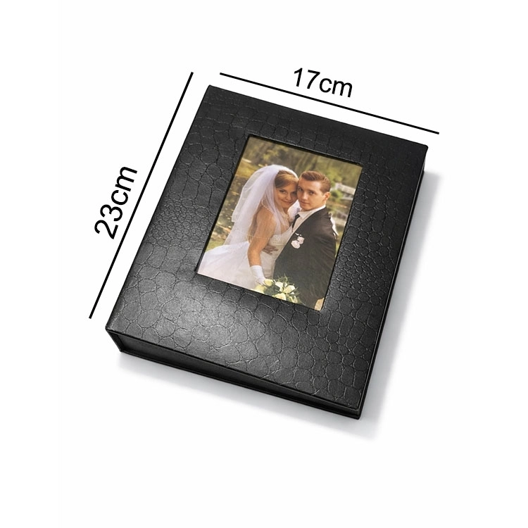 Deri 100’lük 15x21cm. Pencereli Fotoğraf Albümü