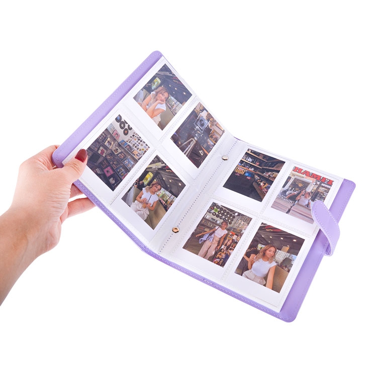 Deri Instax Polakart Fotoğraf Albümü - 192 Kapasite