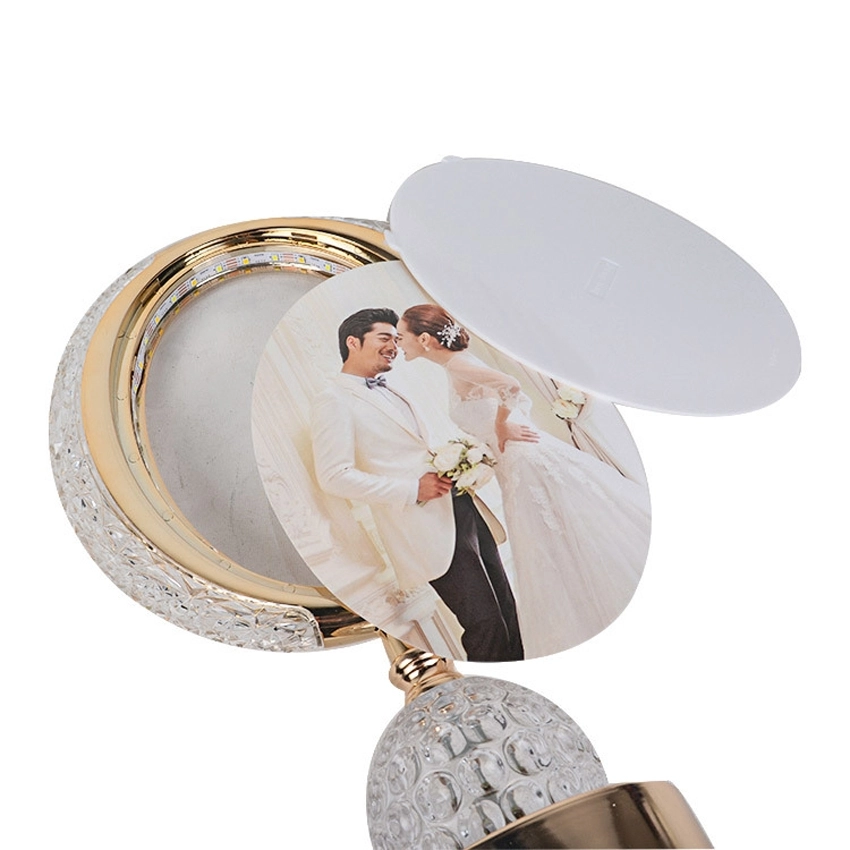 Fotoğraflı Kristal Ledli Masa Lambası - 20x34cm
