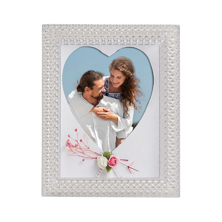 Kalpli Led Işıklı Kristal Fotoğraf Çerçevesi - 20x25cm
