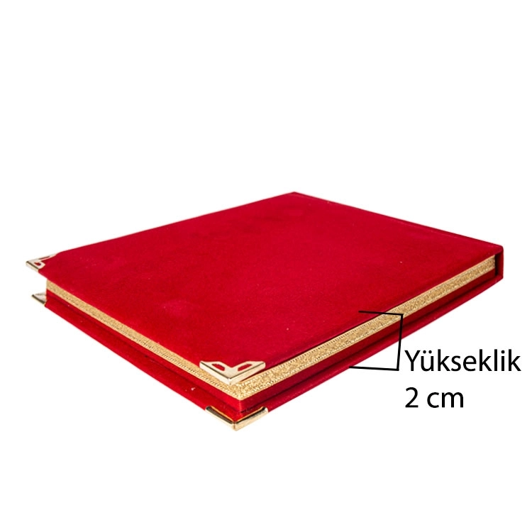 Kırmızı Kadife Albüm Plaket 16x20