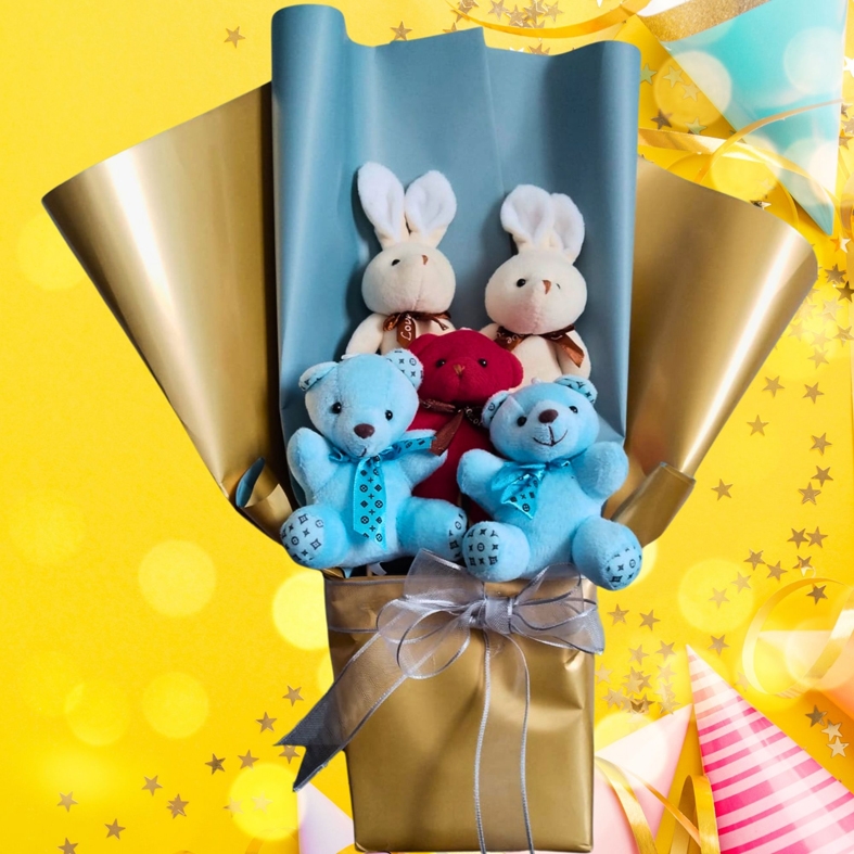 %20Peluş%20Ayıcık-Tavşan%20Buketi