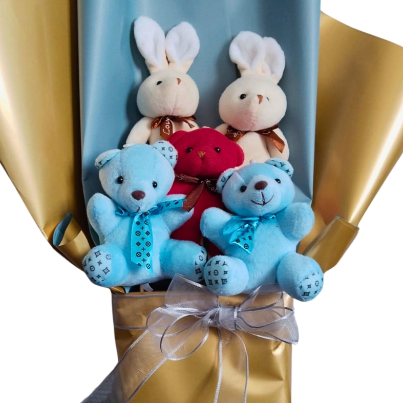 %20Peluş%20Ayıcık-Tavşan%20Buketi