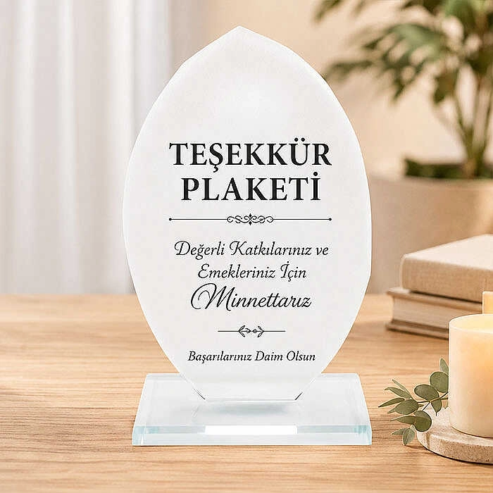 Kristal Plaket Damla