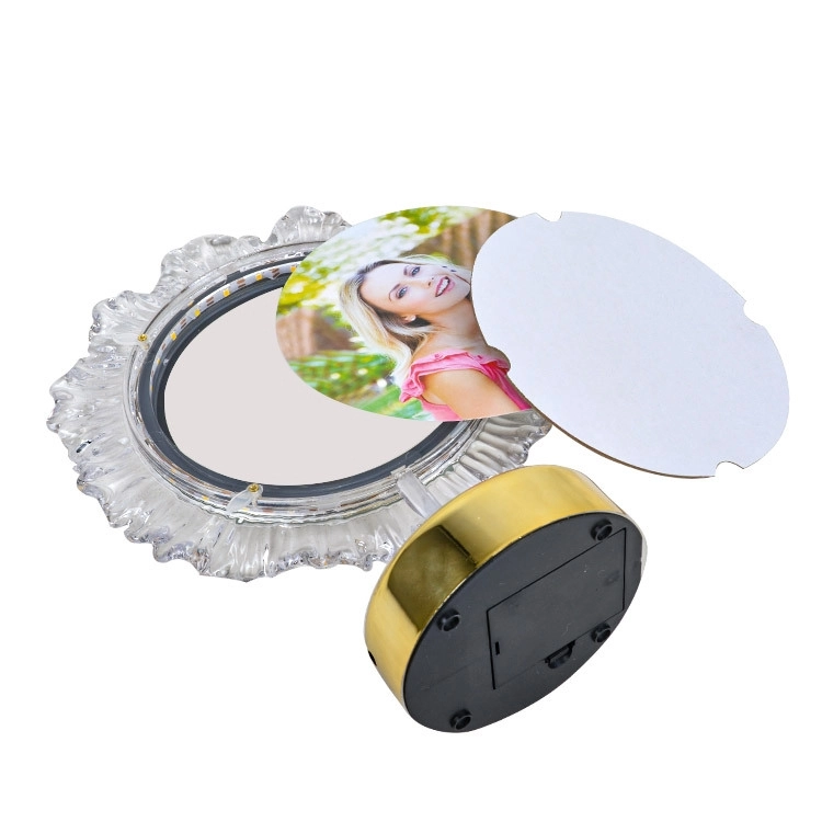 Kristal Yuvarlak Ledli Fotoğraf Çerçevesi - 20x26cm