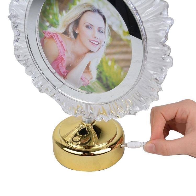 Kristal Yuvarlak Ledli Fotoğraf Çerçevesi - 20x26cm