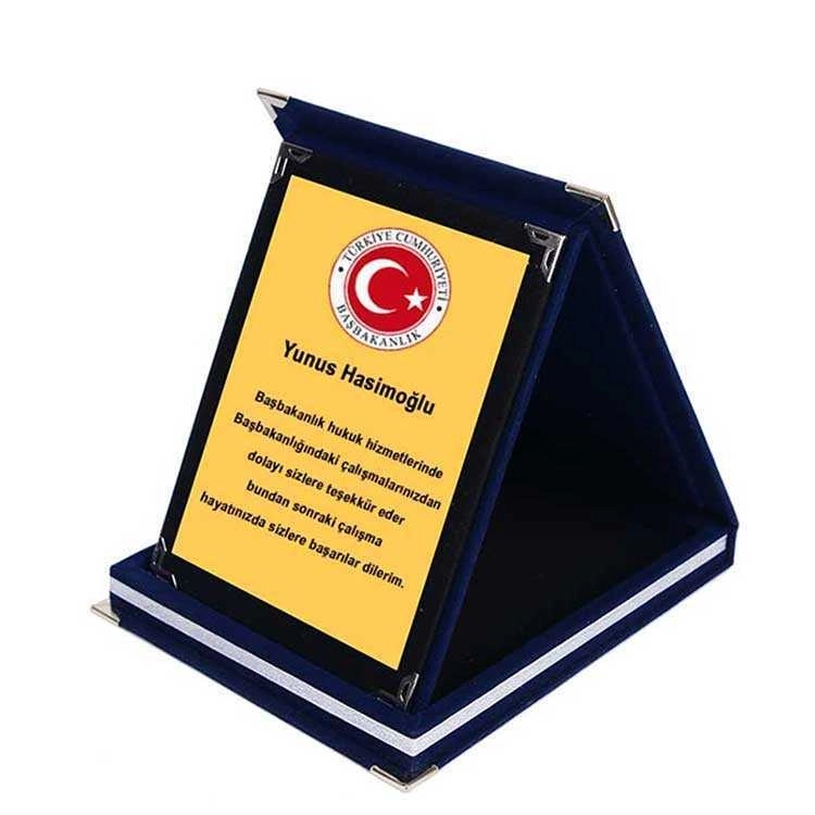 Lacivert Kadife Albüm Plaket 16x20