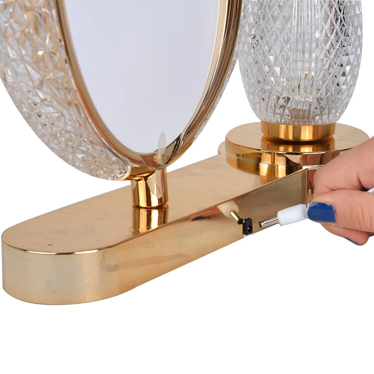 Ledli Kristal Vazolu Fotoğraf Çerçevesi - 25x28cm