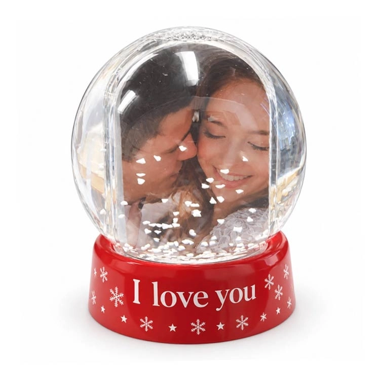 love You Fotoğraflı Kar Küresi