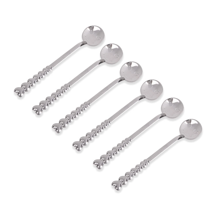 Metal Çay Kaşığı Emojili 6’lı