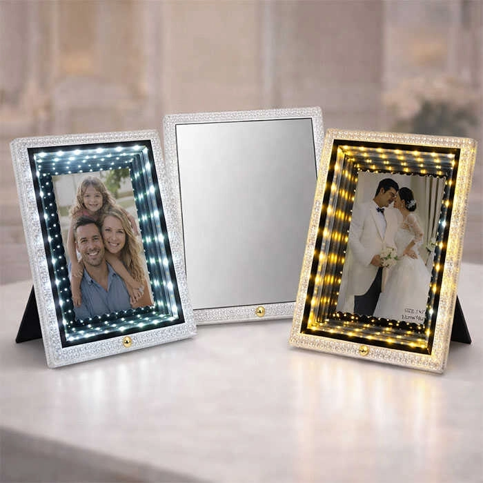 Sihirli Ayna Kristal Fotoğraf Çerçevesi 27x22