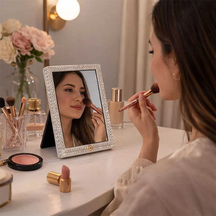 Sihirli Ayna Kristal Fotoğraf Çerçevesi 27x22
