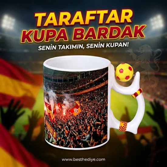 Futbol Toplu Kupa Sarı kırmızı gs