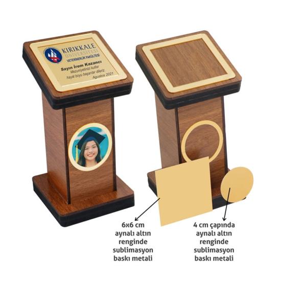MDF Mezuniyet Plaket Kürsüsü